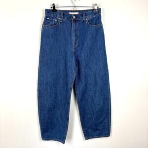 Levi's Premium Denim Balloon Leg Jeans 29 100% cotton rigid denim high rise